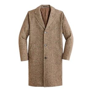 J. Crew Men’s Ludlow Brown English 100% Wool Raglan Sleeve Insulated Top…